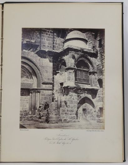 ROBERTSON (James), BEATO (Felice) Jerusalem. Album photographique. Constantinople,...
